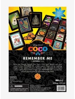 Games Disney Pixar Coco Remember Me Lotería Card Set - BoxLunch Exclusive -Boxlunch Shop 13631406 av3