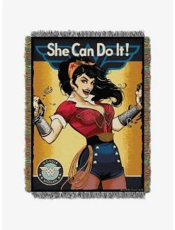 Bedroom DC Comics Wonder Woman She Can Tapestry Throw