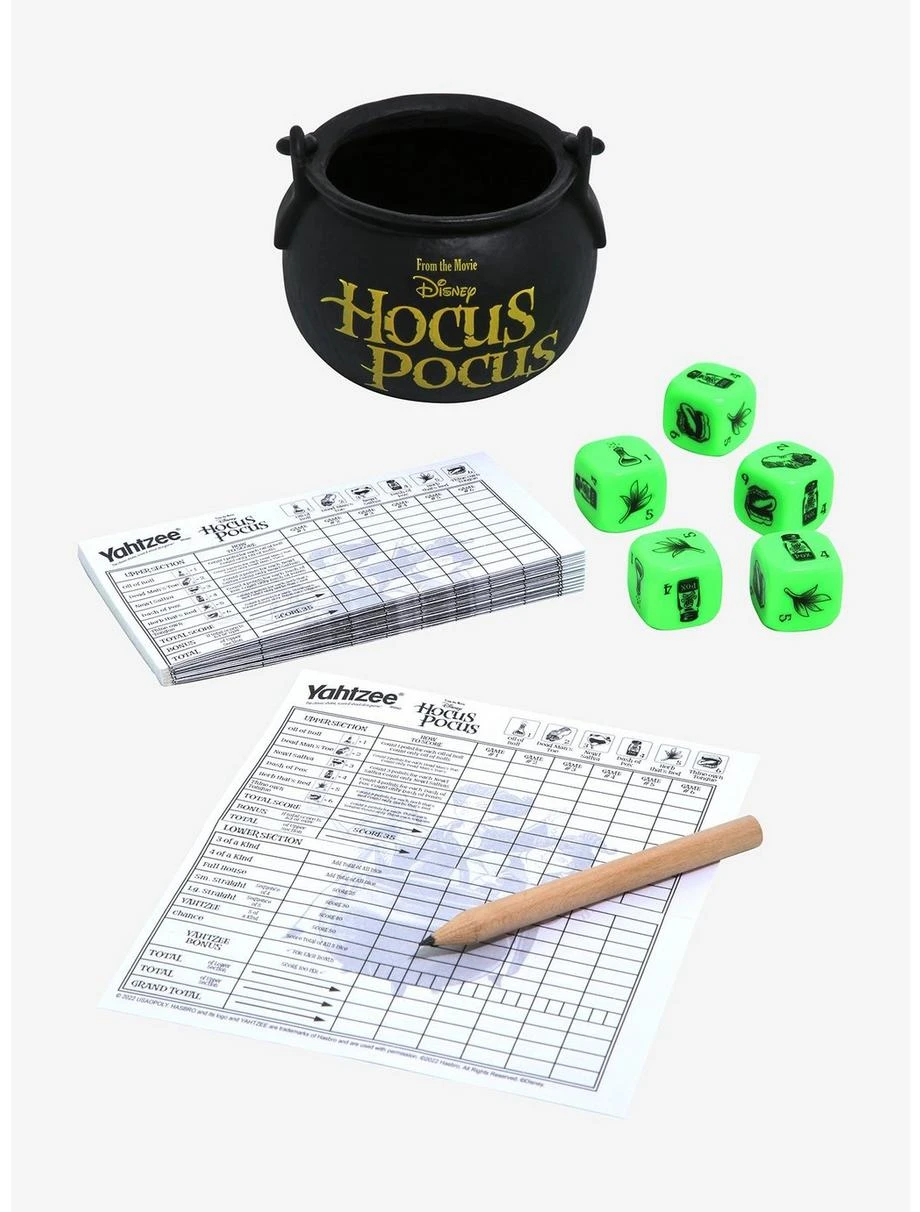 Games Yahtzee: Disney Hocus Pocus Edition Game 2 Games Yahtzee: Disney Hocus Pocus Edition Game - Image 2