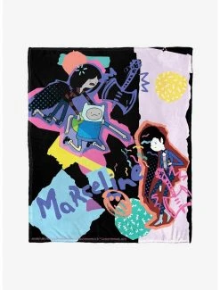 Bedroom Adventure Time Paper Marceline Throw Blanket