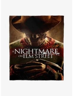 Bedroom A Nightmare On Elm Street Poster Throw Blanket