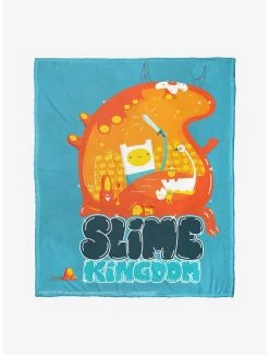 Bedroom Adventure Time Slime Kingdom Throw Blanket