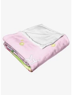 Bedroom Adventure Time Candy People Unite Throw Blanket -Boxlunch Shop 19293089 av3
