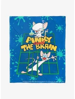 Bedroom Animaniacs Pinky And Brain Throw Blanket