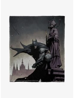 Decor DC Comics Batman Gotham Grey Throw Blanket