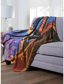 Bedroom DC Comics Batman Time For Justice Throw Blanket -Boxlunch Shop 19293370 av2