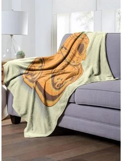 Bedroom Star Wars Pumpkinfied Bb-8 Throw Blanket -Boxlunch Shop 19293371 av2