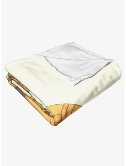 Bedroom Star Wars Pumpkinfied Bb-8 Throw Blanket -Boxlunch Shop 19293371 av3