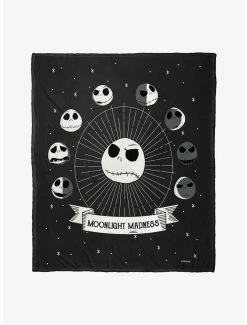 Bedroom The Nightmare Before Christmas Phases Of Jack Throw Blanket