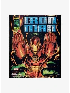 Bedroom Marvel Iron Man Hands Throw Blanket
