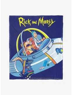 Decor Rick And Morty Falling Apart Throw Blanket