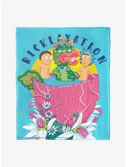 Decor Rick And Morty Ricklaxation Throw Blanket