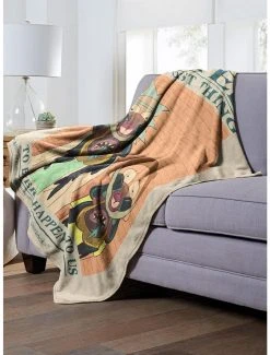 Bedroom Rick And Morty The Worst Thing Throw Blanket -Boxlunch Shop 19293504 av2