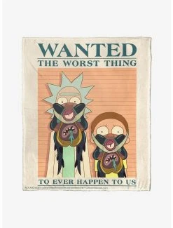 Bedroom Rick And Morty The Worst Thing Throw Blanket