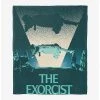 Bedroom The Exorcist Poster Throw Blanket