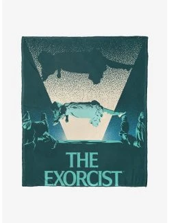 Bedroom The Exorcist Poster Throw Blanket