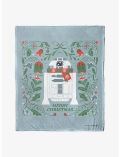 Bedroom Star Wars Merry R2D2 Throw Blanket