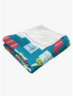 Bedroom Star Wars The Mandalorian Best Present Ever Throw Blanket -Boxlunch Shop 19293679 av3