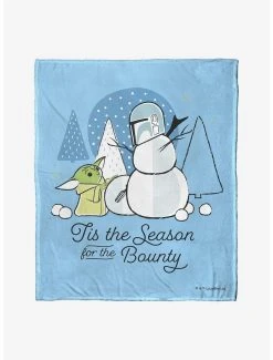 Bedroom Star Wars The Mandalorian Bounty Season Throw Blanket