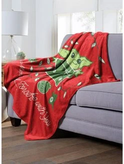 Bedroom Star Wars The Mandalorian Merry Force Throw Blanket 7 Bedroom Star Wars The Mandalorian Merry Force Throw Blanket -Boxlunch Shop 19293689 av2