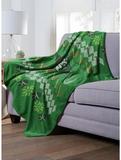 Bedroom Star Wars Yoda Xmas Sweater Throw Blanket 7 Bedroom Star Wars Yoda Xmas Sweater Throw Blanket -Boxlunch Shop 19293701 av2