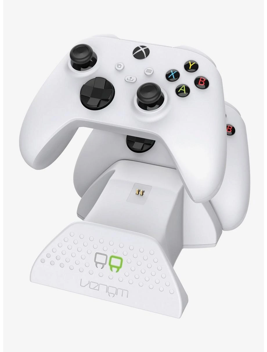Games Twin Docking Station For Xbox Series X/S & One White 2 Games Twin Docking Station For Xbox Series X/S & One White - Image 2